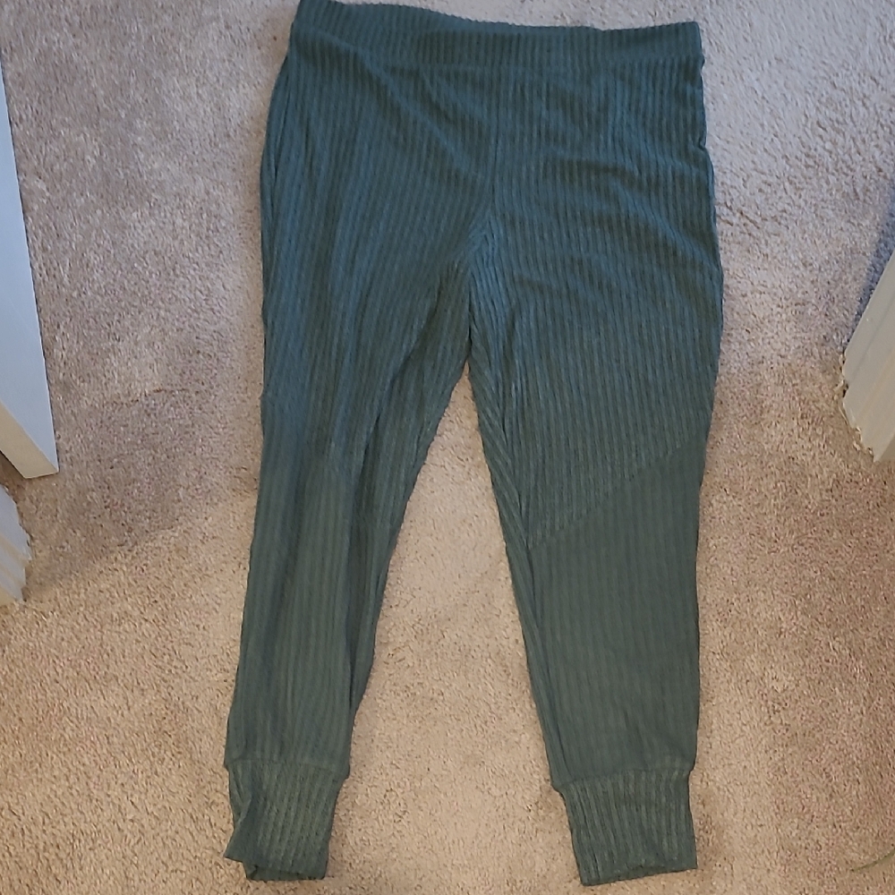 Torrid Green Ribbed Joggers